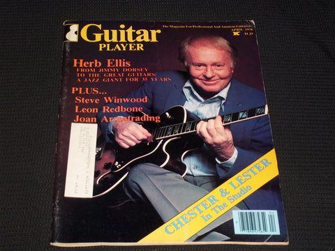 1978 APRIL GUITAR PLAYER MAGAZINE - HERB ELLIS FRONT COVER - E 7708