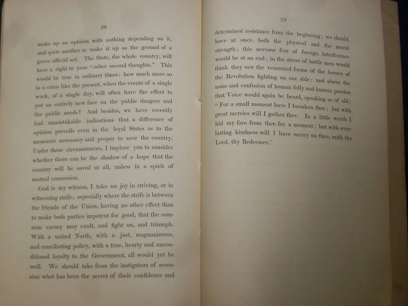 1863 SERMON TO GOVERNMENT OF MASSACHUSETTS, BY JAMES WALKER - J 4455