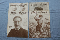 1907 PARIS QUI CHANTE REVUE ILLUSTRATEE MAGAZINE - FRENCH - LOT OF 38 - O 3846