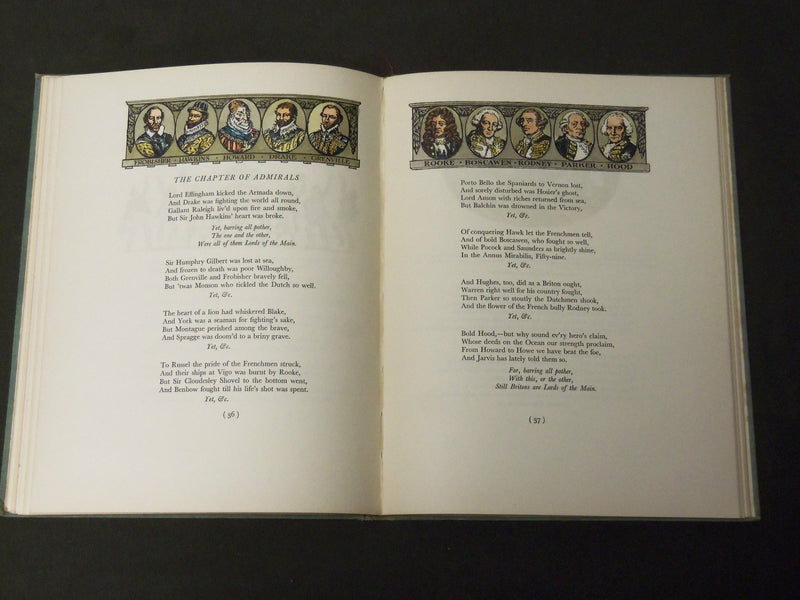 1933 NAVALS BALLADS & SEA SONGS BOOK SIGNED BY CECIL C. P. LAWSON - KD 5395