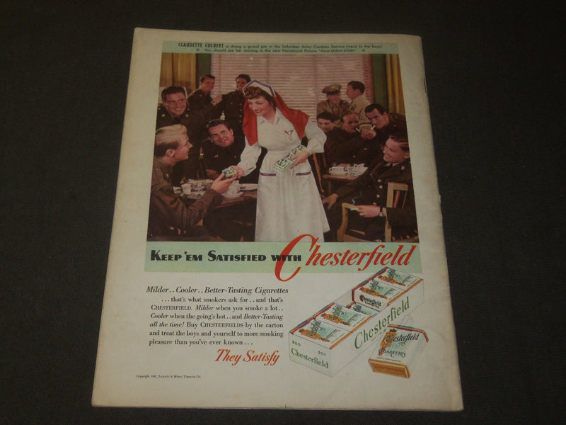 1942 OCTOBER HOLLYWOOD MOVIE MAGAZINE - CLARK GABLE & LANA TURNER COVER - M 298