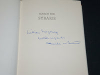 1969 SEARCH FOR SYBARIS BOOK INSCRIBED BY ORVILLE BULLITT - FIRST EDITION- D 498