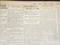 1920 APRIL 5 NEW YORK TIMES - FRANCE TO ENTER GERMANY TO SEIZE 4 CITIES- NT 8281