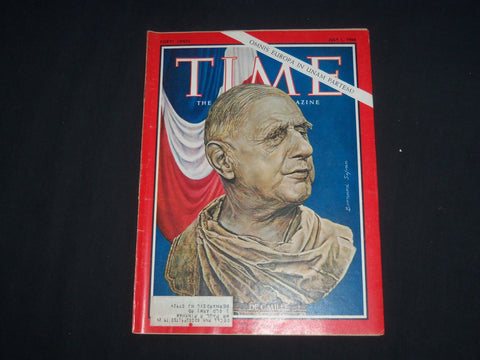 1966 JULY 1 TIME MAGAZINE - CHARLES DEGAULLE - T 2003