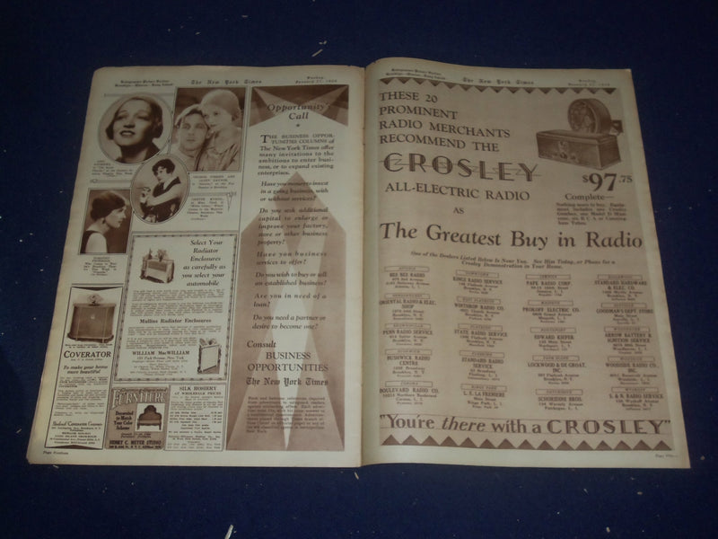 1929 JANUARY 27 NEW YORK TIMES BKLYN-QUEENS-LONG ISLAND PICTURE SECTION- NP 5003