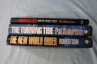 1991-2006 PAT ROBERTSON HARDCOVER BOOKS - LOT OF 3 - 1 SIGNED BOOK - KD 9681