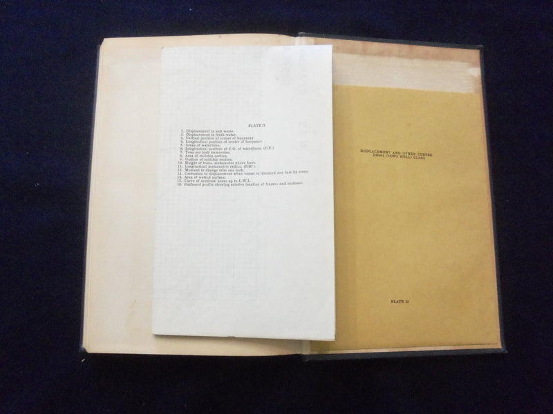 1956 FUNDAMENTALS/CONSTRUCTION/STABILITY OF NAVAL SHIPS HARDCOVER BOOK - KD 8600