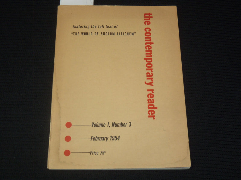 1954 FEBRUARY THE CONTEMPORARY READER MAGAZINE - VOLUME 1 NO. 3 - K 2687