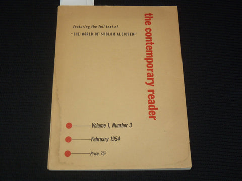 1954 FEBRUARY THE CONTEMPORARY READER MAGAZINE - VOLUME 1 NO. 3 - K 2687