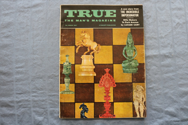 1957 MARCH TRUE MAGAZINE - THE INCREDIBLE IMPERSONATOR COVER - SP 4922H
