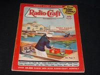 1937 JULY RADIO-CRAFT MAGAZINE VERY NICE COVERS & ADS - E 392