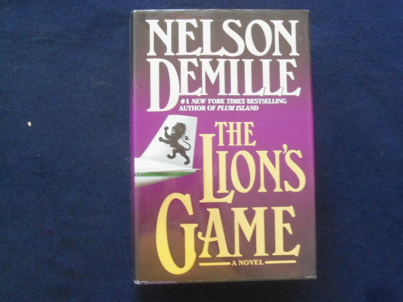 2000 THE LION'S GAME HARDCOVER BOOK BY NELSON DEMILLE - SIGNED - KD 9314