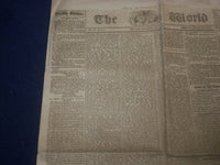 1867 MAY 15 THE WORLD NEWSPAPER - JEFFERSON DAVIS - NP 5078