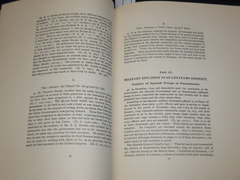 1906 BEFORE THE SPANISH TREATY CLAIMS COMMISSION BRIEF FOR CLAIMANT BOOK- J 9811