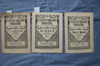 1896 CASTLE SQUARE THEATRE PROGRAM MAGAZINE - LOT OF 13 - BOSTON - K 2729