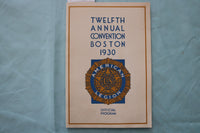 1930 AMERICAN LEGION BOSTON ANNUAL CONVENTION PROGRAMS - LOT OF 2 - K 3424