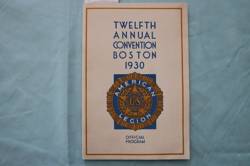 1930 AMERICAN LEGION BOSTON ANNUAL CONVENTION PROGRAMS - LOT OF 2 - K 3424