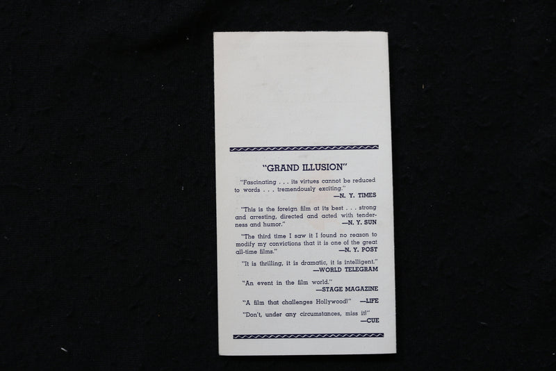 1939 APRIL 15-21 TRANS-LUX THEATRE PROGRAM - IDIOT'S DELIGHT-CLARK GABLE- K 1837