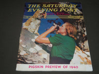 1940 SEPT 21 THE SATURDAY EVENING POST MAGAZINE - ILLUSTRATED COVER - SP 377