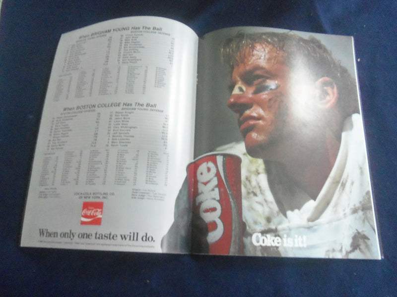 1985 AUG 29 KICKOFF CLASSIC PROGRAM - BRIGHAM YOUNG VS BOSTON COLLEGE - ST 659B