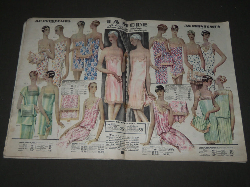 1928 LE BLANC AU PRINTEMPS - PARIS FRENCH FASHION CATALOGUE - FR 1286