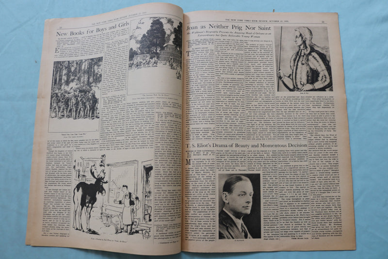 1935 OCT 27 NEW YORK TIMES BOOK REVIEW SECTION - MARK TWAIN BIOGRAPHY - NP 9172