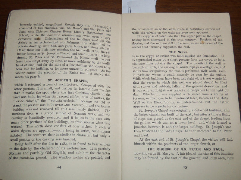 1900'S CENTRAL SOMERSET GAZETTE GUIDE TO GLASTONBURY - ABBEY EXCAVATIONS- K 1229