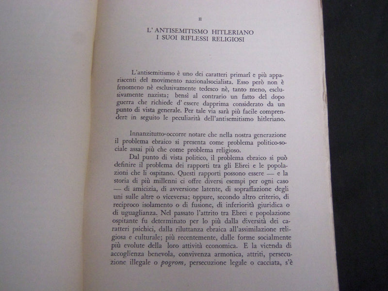 1936 LA GERMANIA RELIGIOSA NEL III REICH BOOK BY MARIO BENDISCIOLI - KD 5620
