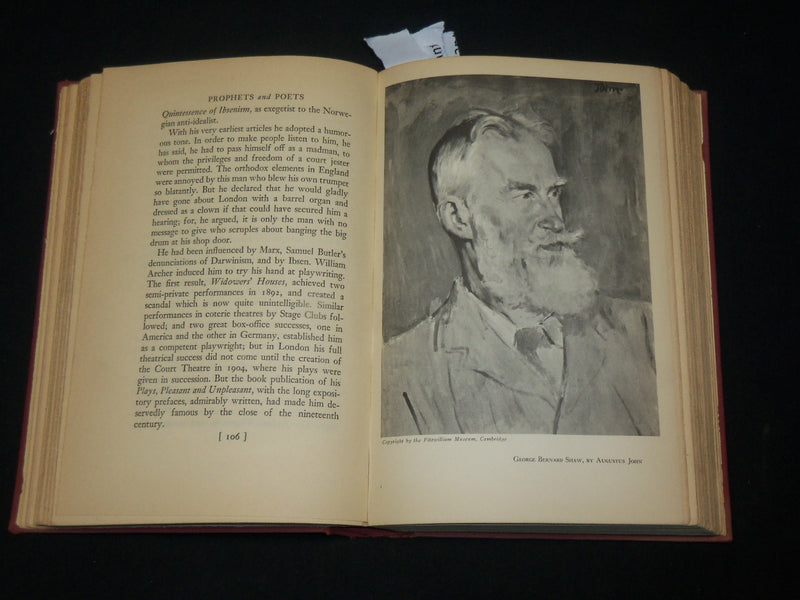 1935 PROPHETS AND POETS HARDCOVER BOOK BY ANDRE MAUROIS - FIRST EDITION- KD 6551