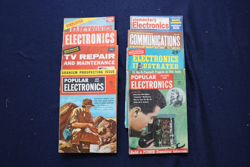 1955-1973 ELECTRONICS MAGAZINES - LOT OF 8 - O 3453