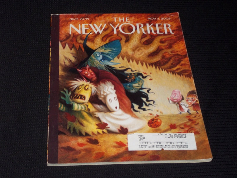2008 NOVEMBER 3 THE NEW YORKER MAGAZINE NICE ILLUSTRATED COVER - E 3255