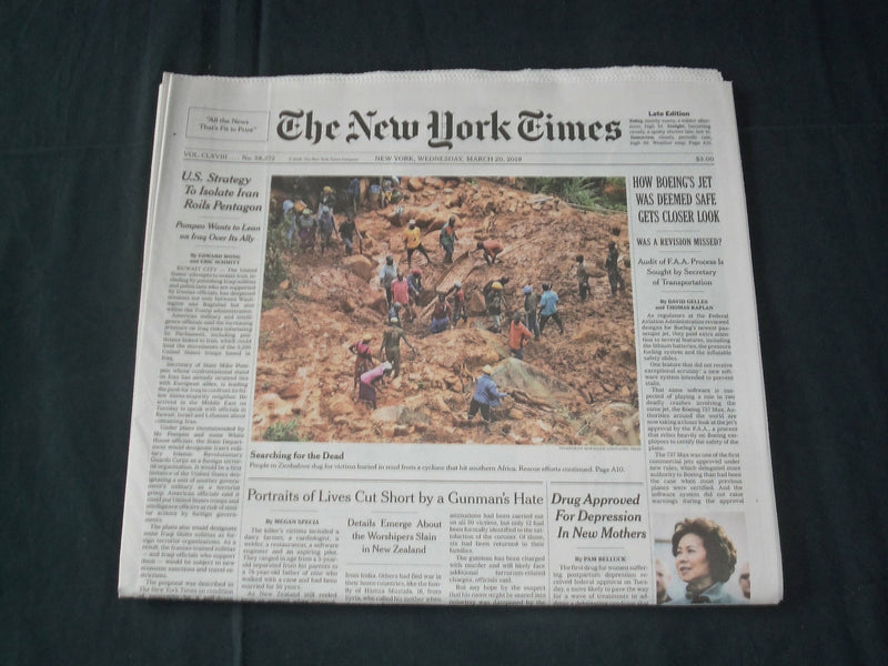 2019 MARCH 20 NEW YORK TIMES - HOW BOEING'S JET WAS DEEMED SAFE GETS CLOSER LOOK