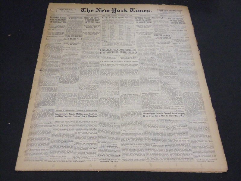 1935 NOVEMBER 10 NEW YORK TIMES - ITALIANS PREPARE FOR BATTLE MAKALE - NT 4875