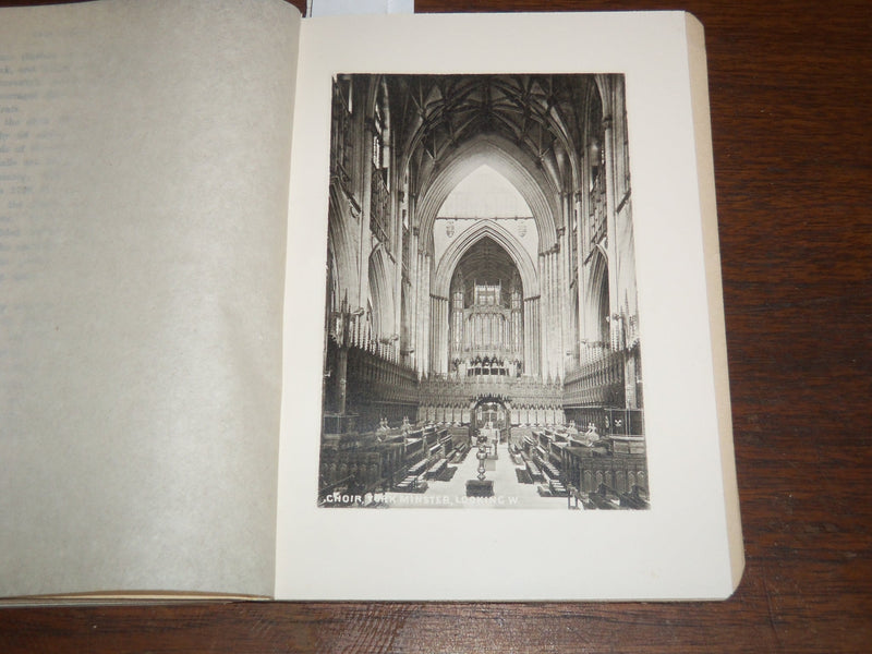 1895 THE NEW HANDBOOK TO YORK MINSTER BY GEO. BENSON - 12 COLLOTYPES - K 1228