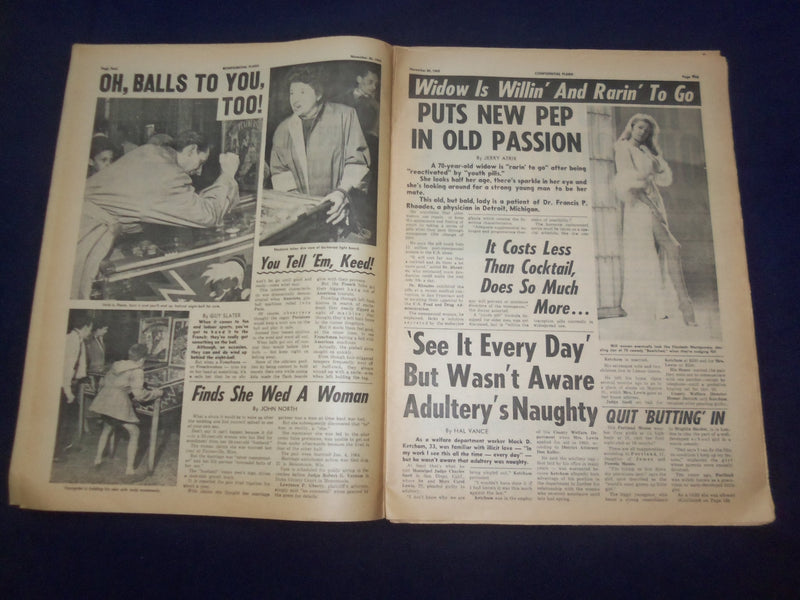 1965 NOVEMBER 20 FLASH NEWSPAPER - 'GAY GIRLS' MAKE GOOD WIVES - NP 6953