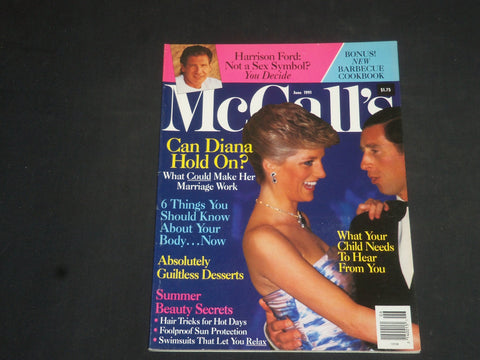 1991 JUNE MCCALL'S MAGAZINE - PRINCESS DIANA COVER - SP 7297