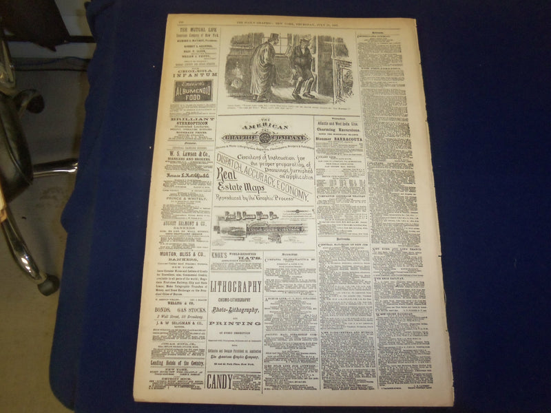 1887 JULY 21 THE DAILY GRAPHIC NEWSPAPER - THE DONKEY FOSTER MOTHERS - NT 7660