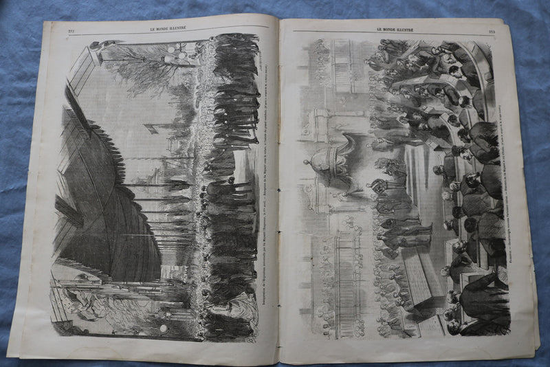 1867 APR 6 LE MONDE ILLUSTRE MAGAZINE - 9, RUE DROUOT - FRENCH - NP 8445