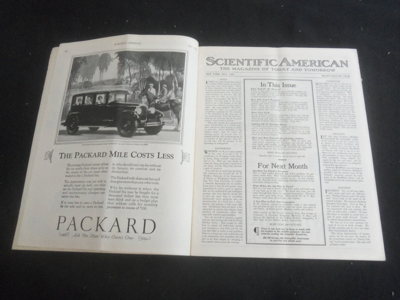 1926 MAY SCIENTIFIC AMERICAN MAGAZINE - SCIENCE AIDS MAN'S BEST FRIEND - B 5535Y