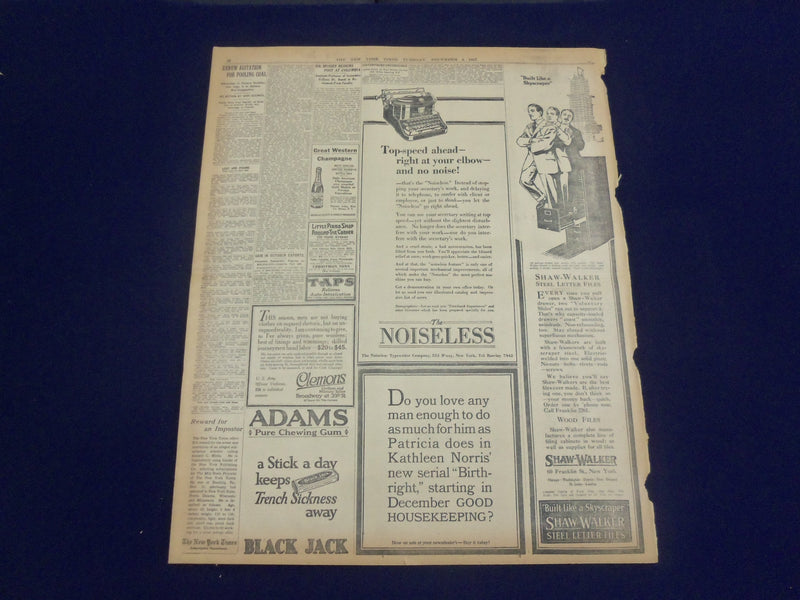 1917 DECEMBER 4 NEW YORK TIMES - ARMISTICE NOW ON RUSSIAN FRONT - NT 8251