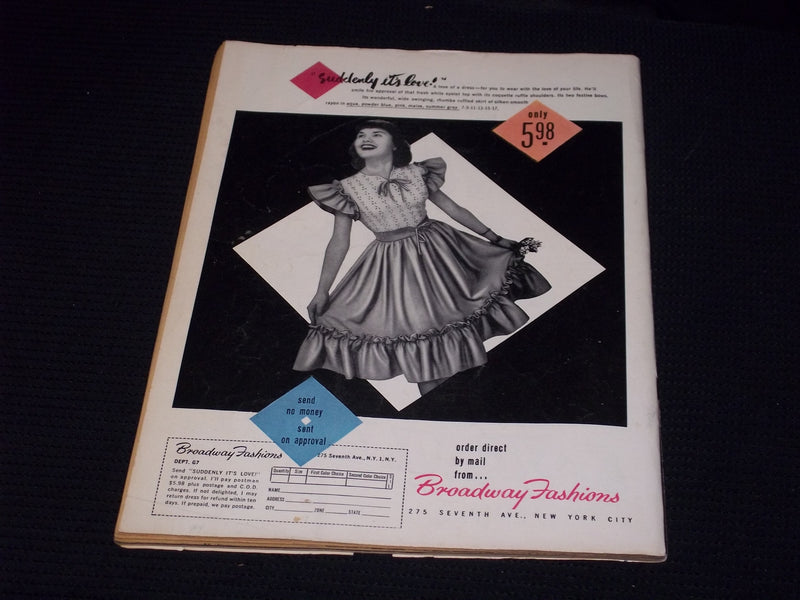 1947 JULY CALLING ALL GIRLS MAGAZINE - FASHION MOVIES FRONT COVER - E 15262