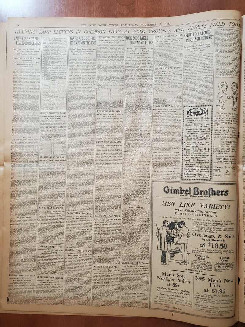1917 NOVEMBER 24 NEW YORK TIMES - BOLSHEVIKI'S HAND FORCED BY MASSES - NT 8078
