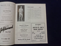 1954 KENTUCKIANA ALL-STAR BASKETBALL SERIES PROGRAM - FRANK RAMSEY - SP 5454N