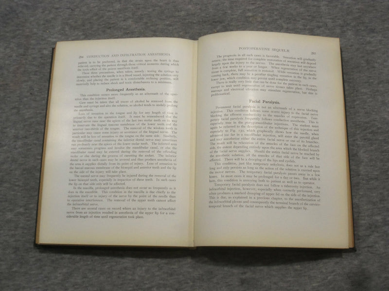 1923 CONDUCTION AND INFILTRATION ANESTHESIA BY MENDEL NEVIN - KD 2758Q