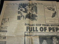 1937 MAY 13 BOSTON HERALD NEWSPAPER - KING CROWNED AMID SPLENDOR - NP 4251U