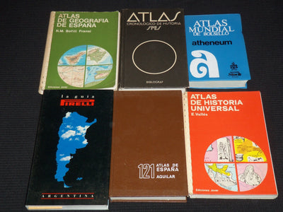 1970'S-1980'S SPANISH ATLASES & GUIDES LOT OF 7 - KD 4669I