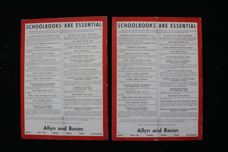 1944-1946 PROGRESSIVE EDUCATION MAGAZINE - LOT OF 11 - O 3800
