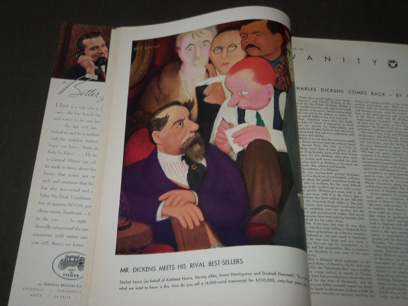 1934 JUNE VANITY FAIR MAGAZINE - GREAT PHOTOS BY STEICHEN - GARBO - HULL - F 452