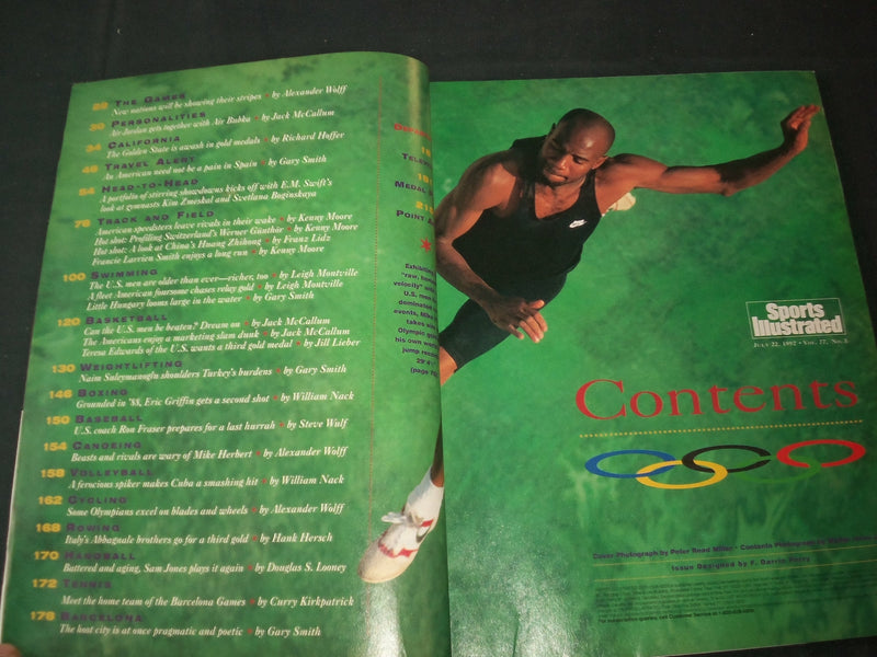 1992 JULY 22 SPORTS ILLUSTRATED MAGAZINE- OLYMPIC PREVIEW - LOT OF 4 - O 2618D