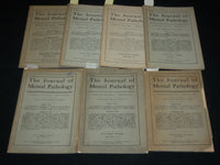 1905-1907 THE JOURNAL OF MENTAL PATHOLOGY MAGAZINE LOT OF 7 - WR 572K